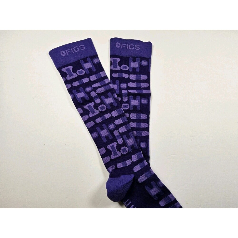 FIGS Compression Stick With It Bandages Nurse Medical Socks Size M - Picture 2 of 3